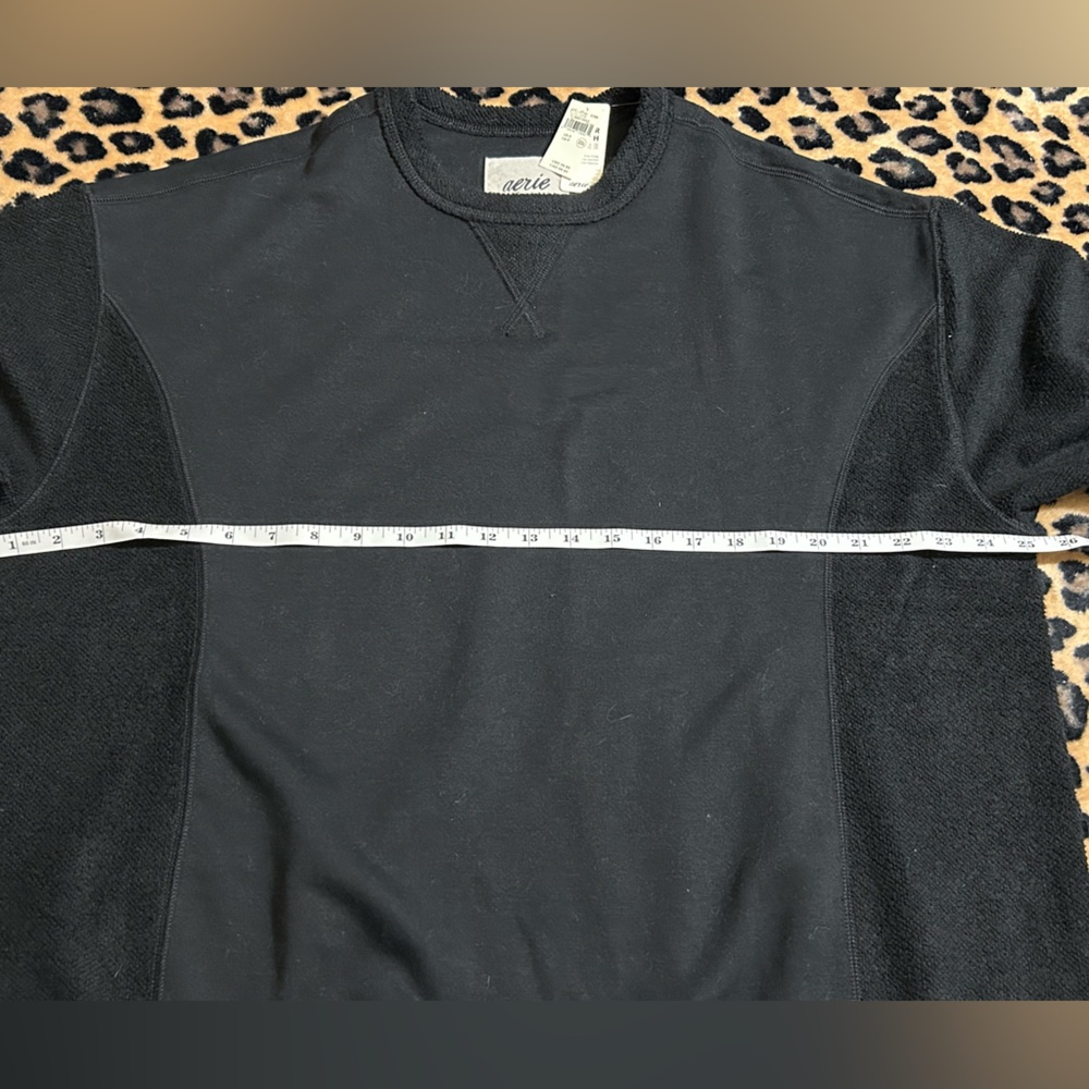 aerie Black Women's Crewneck Sweatshirt size small - Picture 3 of 7